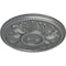Ekena Millwork Edinburgh Ceiling Medallion (Fits Canopies up to 5 1/4"), Hand-Painted Platinum, 18"OD x 1 3/4"P CM18EDPLS - alternate 4